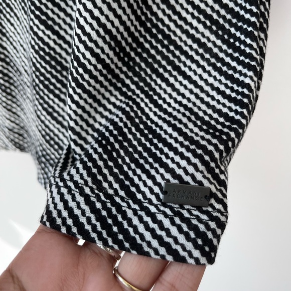 NEW WITH TAG Armani Exchange Crepe Yoke Blouse - Picture 3 of 8